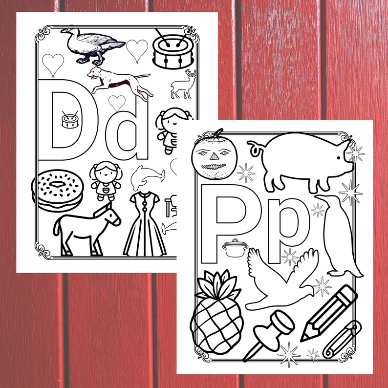 26 Printable Alphabet Coloring Pages Worksheets for Kids: Preschool ...