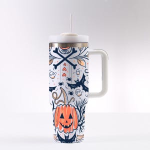40 oz Halloween Tumbler, Spooky Drinkware, Large Halloween Cup, Insulated Travel Tumbler, Halloween