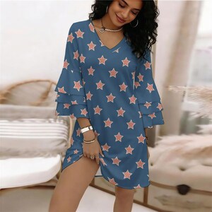 women's light blue star dress Allegra K Sleeveless Smocked Waist Gilding Metallic Stars Chiffon Party X-Small : Target this blue Inspire Chic Women's Shiny Star