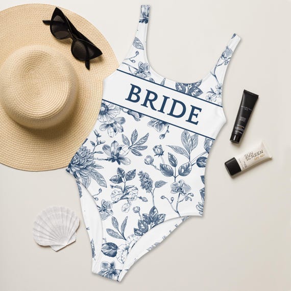 Bride Swimsuit, Bride One Piece Swimsuit, Bridal Bathing Suit