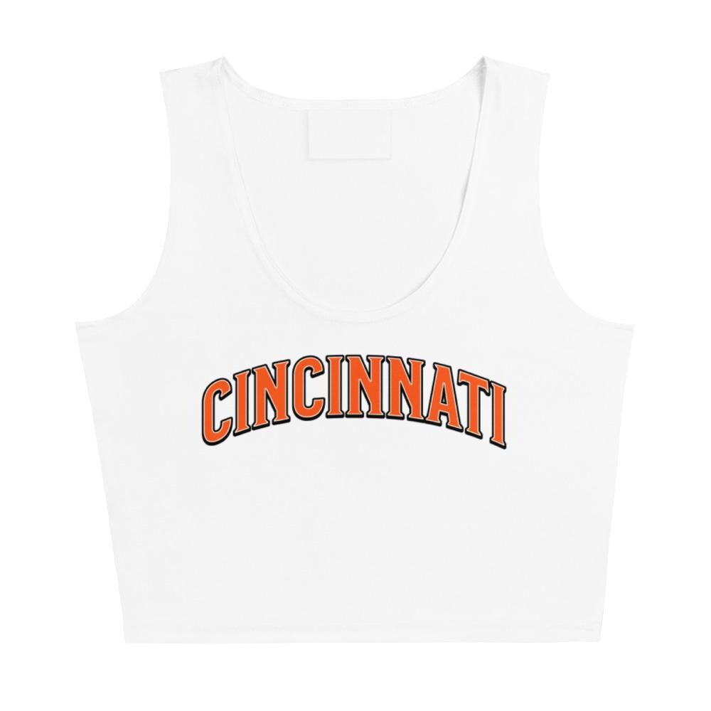 Discover Cincinnati Football Crop Tank Top, Game Day Outfit, Sports Fan Top
