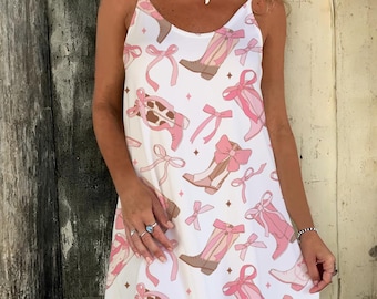 Minijurk cowgirl, print westernlaarzen, boho-rodeo-outfit
