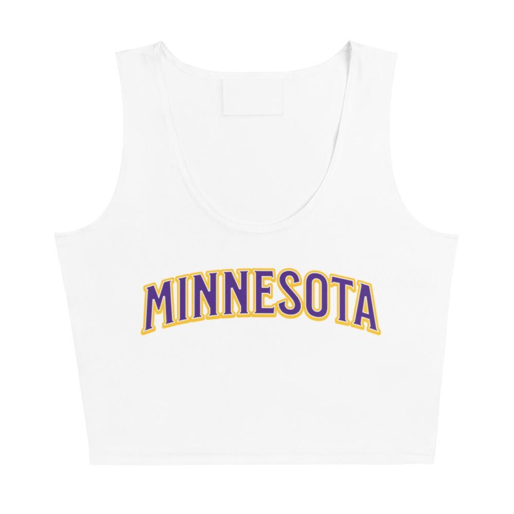 Discover Minnesota Football Crop Tank Top, Game Day Outfit, Cute Football Team Crop Tank Top
