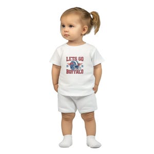 Bills Football Baby T-Shirt, Cute Infant Game Day Outfit, Trendy Baby Fan Clothes