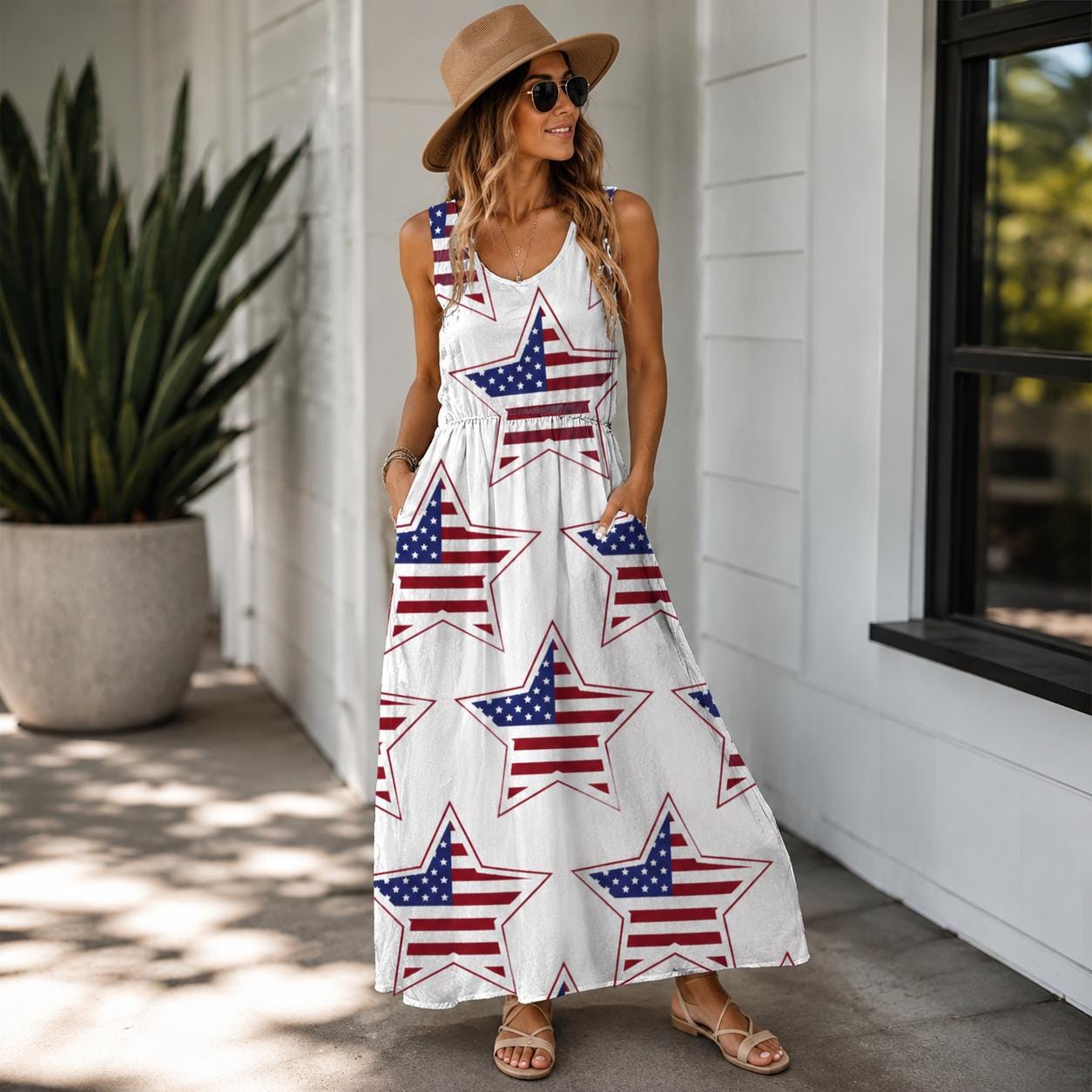 floral chiffon maxi dress with sleeves BLUE & PINK FLORAL PLUS SMOCKING RUFFLE DETAIL CHIFFON MAXI DRESS 3XL