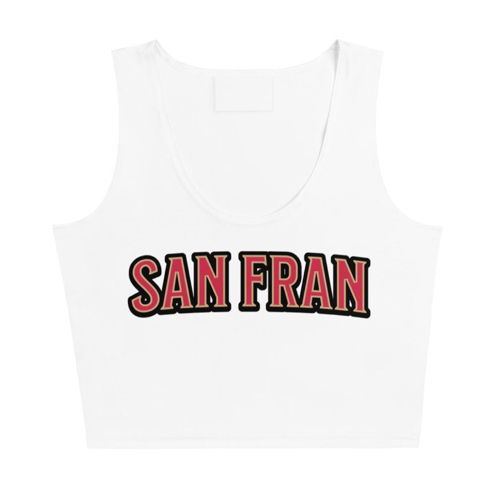 Discover San Francisco Football Crop Tank Top, Game Day Outfit, Sports Fan Top