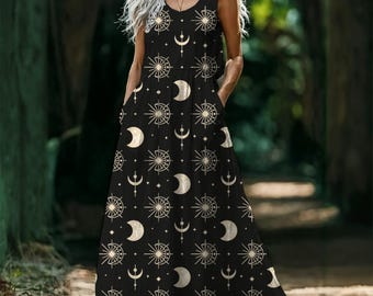 knee length dresses for ladies Starry Nights Cowl Back Maxi Dress Champagne– Selfie Leslie