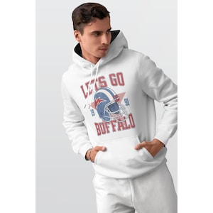 Bills Herren Sweatshirt Hoodie, Fußballfan Pullover, Sportteam Hoodie, Spieltag