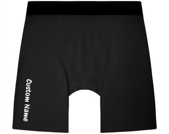Custom Name Men's Cycling Shorts, Personalized Compression Shorts, Custom Athletic Briefs, Performance Bike Shorts, Custom Sports Shorts