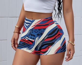 Buffalo Football Booty Shorts für Damen, Spieltag Tailgate Outfit