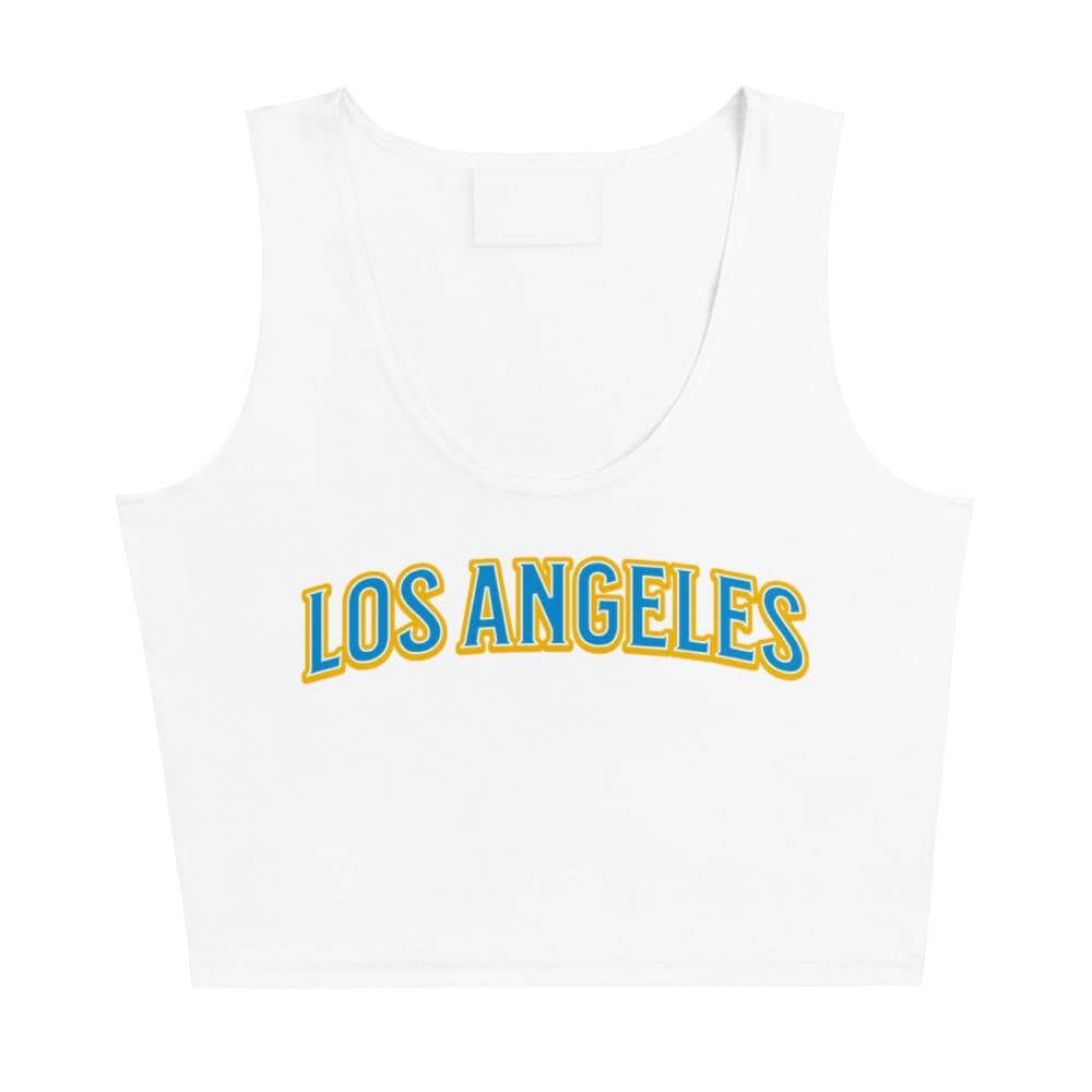 Discover Los Angeles Football Crop Tank Top, Game Day Outfit, Cute Football Team Crop Tank Top
