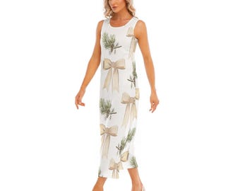 sachin and babi light blue dress Festive Christmas Bow Dress, Elegant Holiday Party Outfit