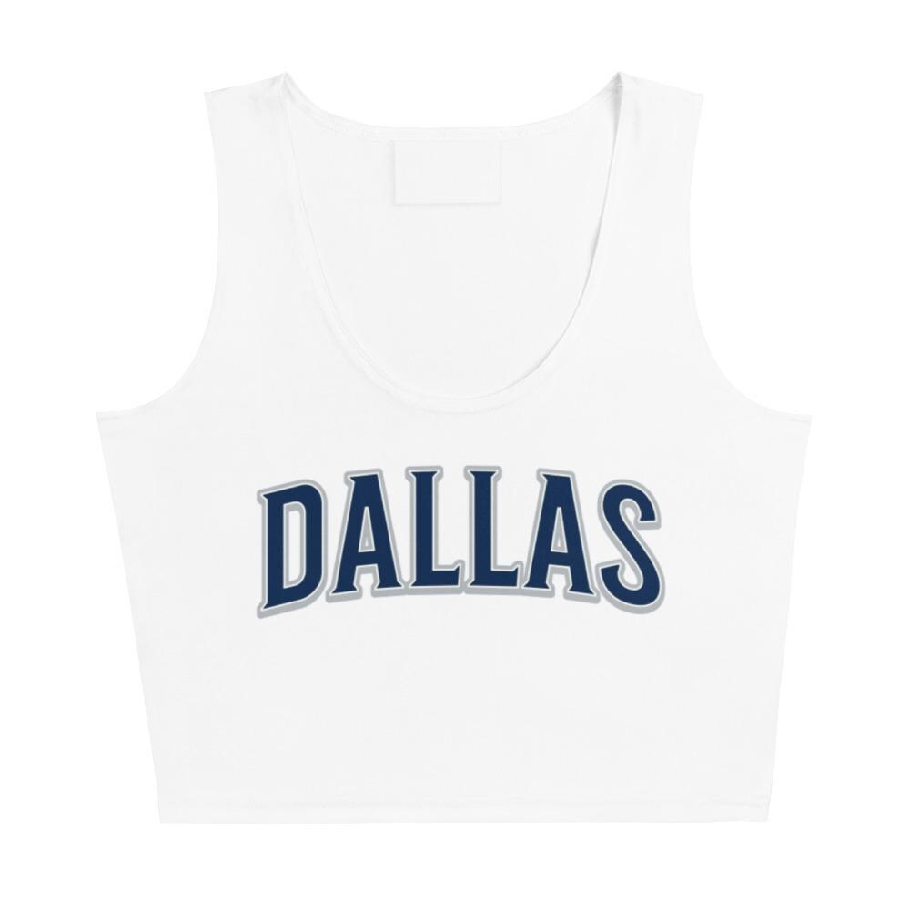 Discover Dallas Football Crop Tank Top, Game Day Outfit, Cute Football Team Crop Tank Top