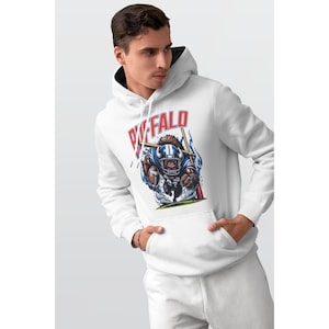 Buffalo Football Herren Sweatshirt Hoodie, Fußballfan Pullover, Sportteam Hoodie, Spieltag
