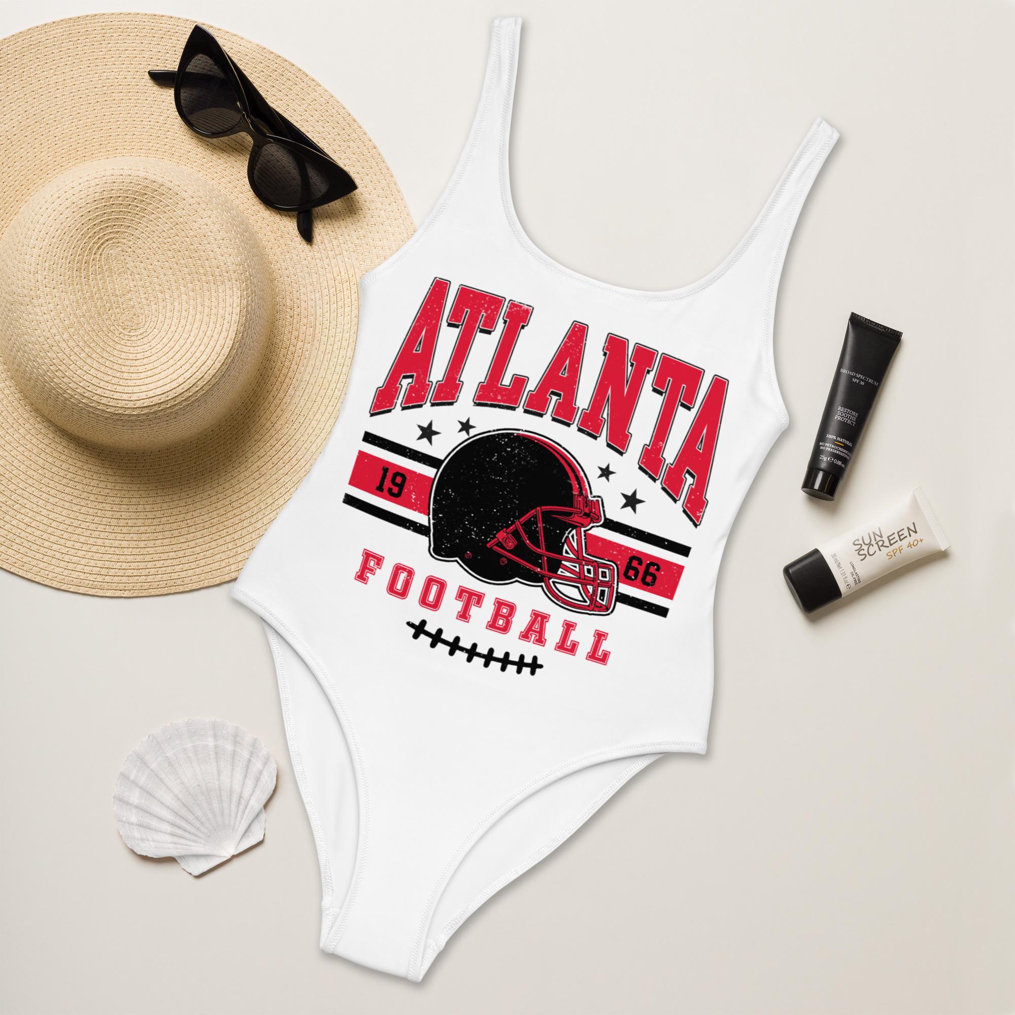 Discover Atlanta Football Womens Swimsuit, Game Day Swimwear, Beach Party Swimsuit