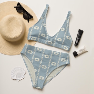 Cowgirl High Waisted Bikini, Western Theme Swimsuit, Rodeo Beach Outfit