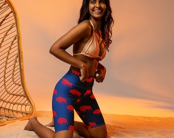 Buffalo Lange Bikershorts mit hoher Taille, Spieltag Sportshorts, Büffel Sportfanhose