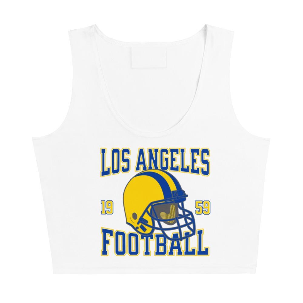 Discover Los Angeles Football Crop Tank Top, Game Day Outfit, Cute Football Team Crop Tank Top