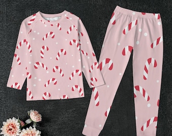 Kids Christmas Pajamas, Candy Cane Family Matching Sleepwear