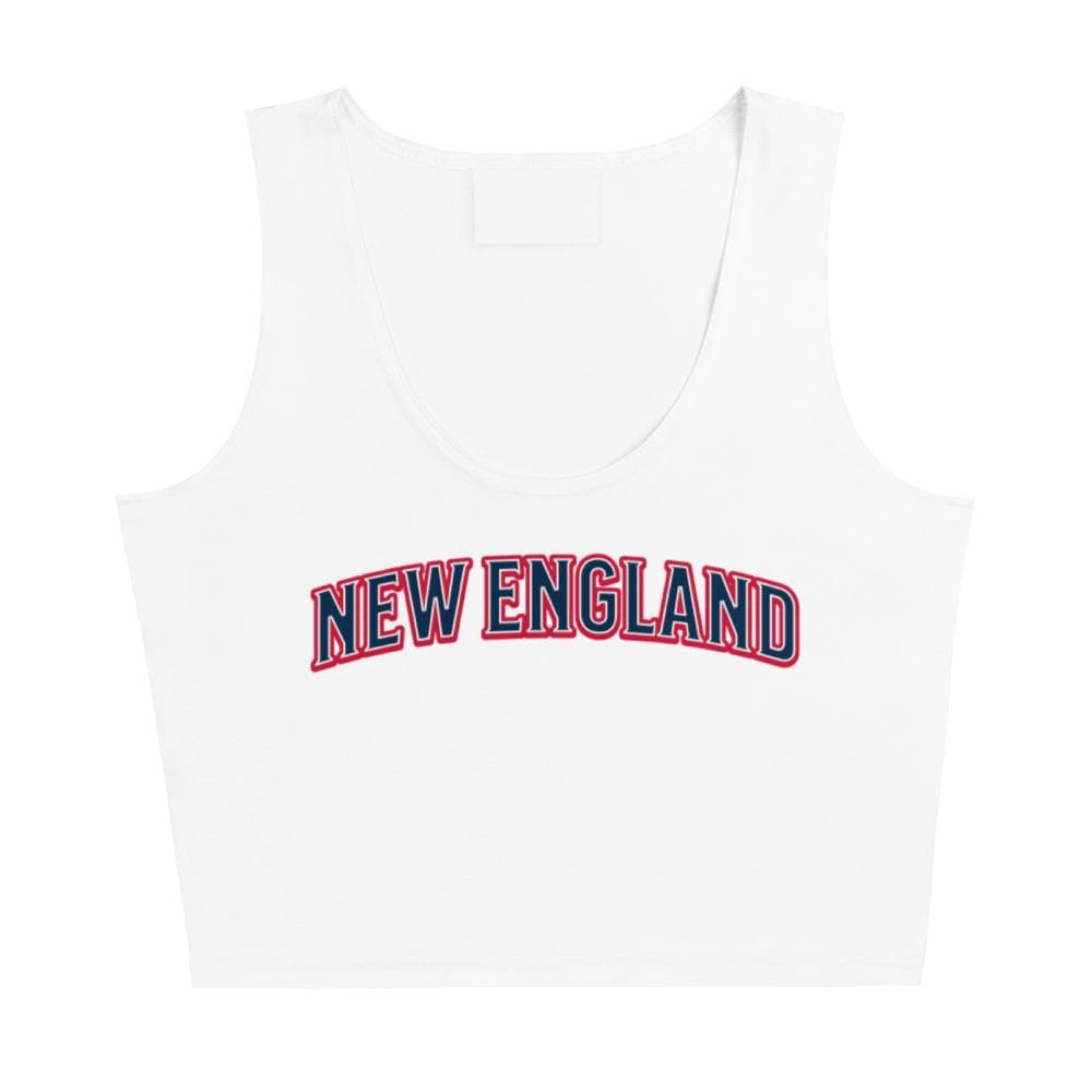 Discover New England Football Crop Tank Top, Game Day Outfit, Sports Fan Top