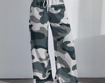 Pantalones casuales de alta elasticidad con estampado de camuflaje para mujer, leggings estilo militar, ropa de estar por casa y para actividades al aire libre.