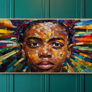 Samsung Frame TV Art | Vibrance of the Soul | Portrait, Mosaic, Color, Vibrant | Digital Art for The Frame TV.