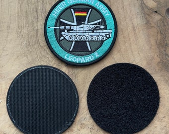 Patch Abzeichen Aufnäher Leopard 2 zwei Bundeswehr Kettenfahrzeug