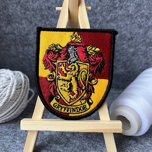 Patch with Velcro Badge Patch Gryffindor Lion Red Yellow - Article No: K-0067