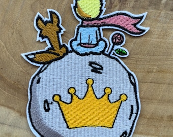 Patch Aufnäher Abzeichen Flicken zum aufbügeln Bügelbild Kunst Vintage Sticker der kleine prinz Antoine de Saint-Exupéry - KB-0006