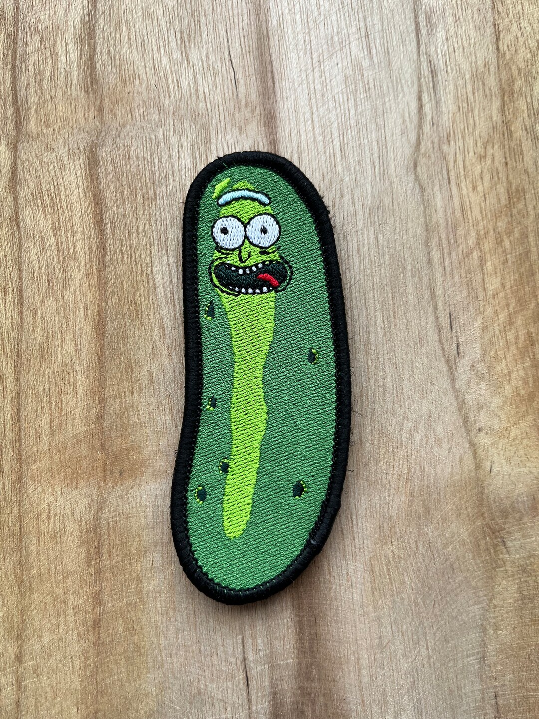 Patch Badge Patch With Velcro Rick and Morty Cucumber Etsy