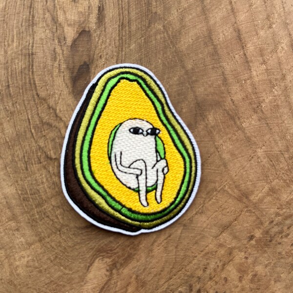 Patch Abzeichen Aufnäher Flicken zum aufbügeln Adventure Time Avocado