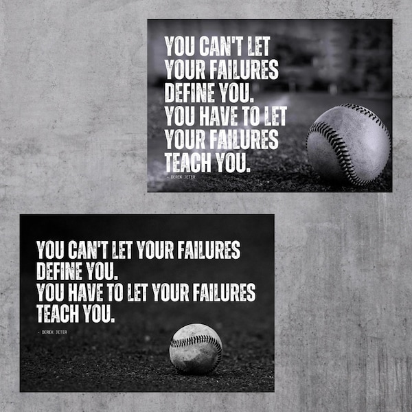 Derek Jeter Quote Poster - Digital Download Printable - 2 versions of same quote