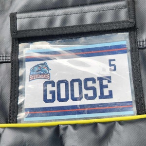 Inserto de ventana de bolsa de hockey - PERSONALIZADO