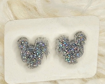 Silkie chicken earrings