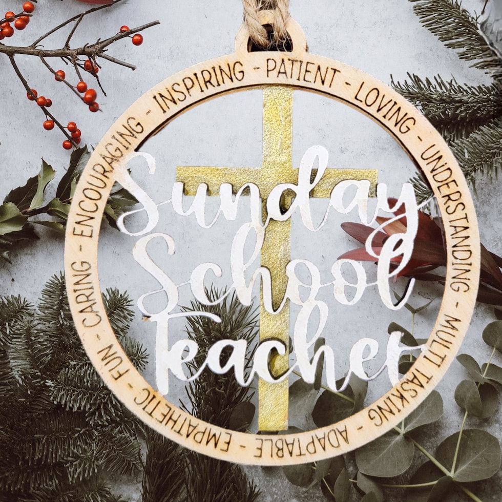 Sunday School Teacher Ornament Etsy