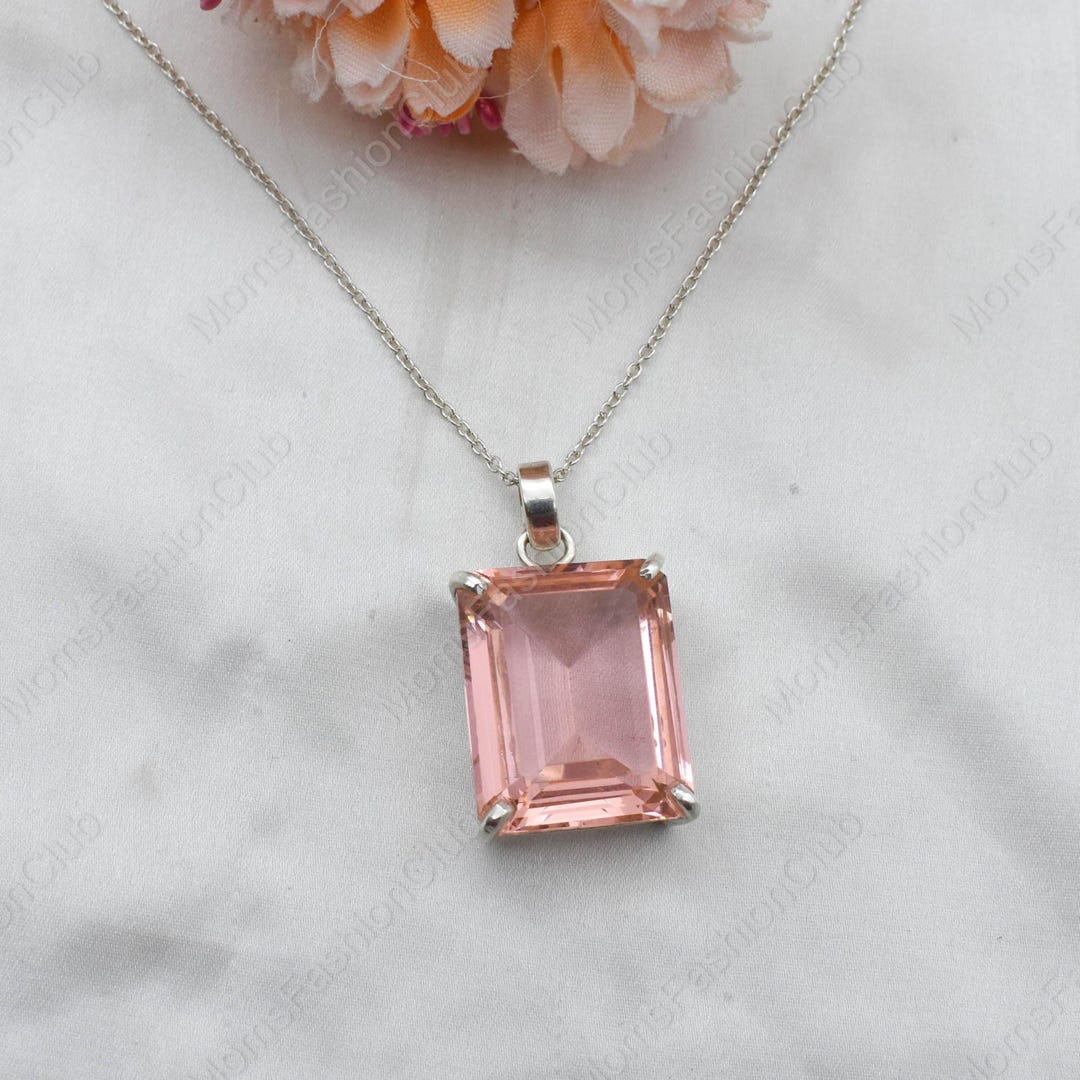 Pendant Sam's Club Morganite Cushion-Cut Morganite Diamond