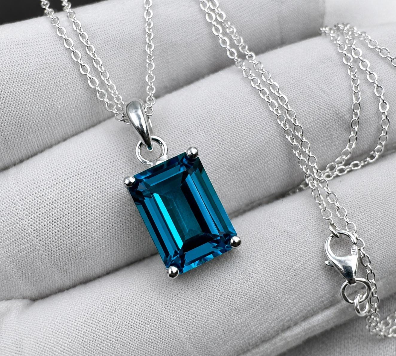 Blue stone necklace - Etsy 日本