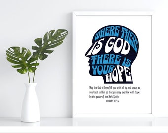 Religious Silhouette Typography Wall Art is an exquisite piece of art that draws inspiration  and  captures the essence of faith. hope jpg