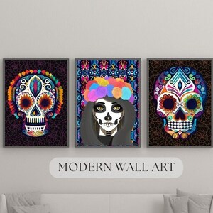 Skull Art Print, Wall Art, Instant download, , Floral Skull Digital Poster, Wall Art Gift, home decor, DOWNLOAD AND PRINT,