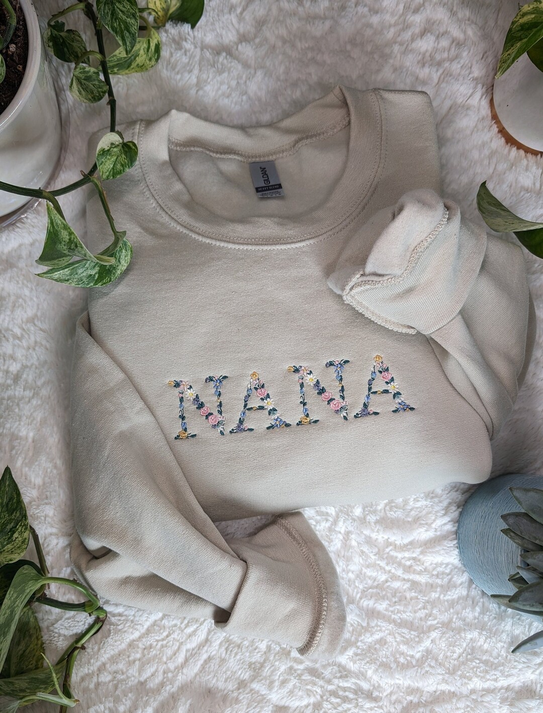 Grandma Nana Cat Pattern Print Women's Sweatshirt