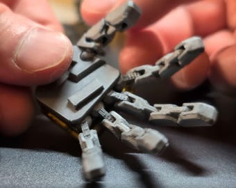 1/48 Mega Size Unicorn Mecha Hand Full Movement Joints, 3D Printed
