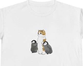 Mofusand Cats & Penguins Crop Top, T-Shirt