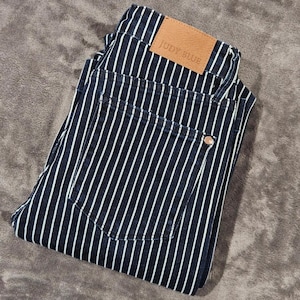 【U LAN】Smoke Washed Striped Denim Pants U LAN】Smoke Washed Striped Denim Pants デニム・ジーパン