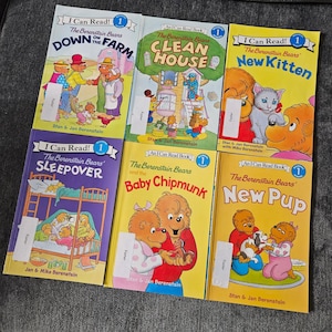 Ich kann lesen! Berenstain Bären Bücher Stufe 1 Frühleser Kinder Lot von 6
