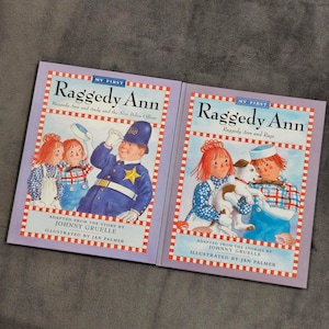 My First Raggedy Ann Book Set Rag and Nice Officer Johnny Gruelle