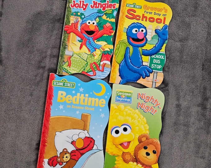 Sesame Street Board Books Lot of 4 Elmo Grover Big Bird Bendon - Etsy