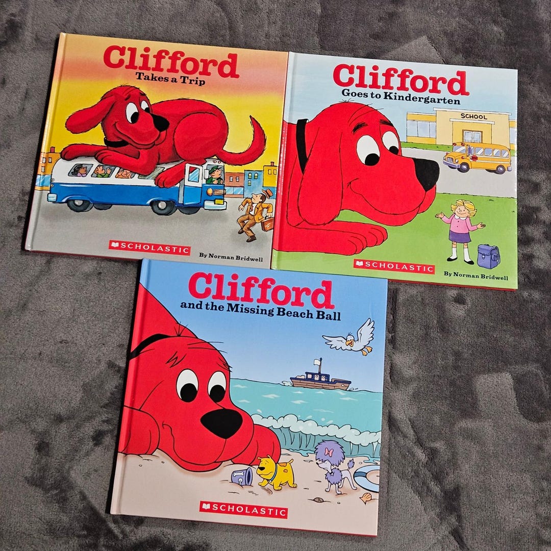 Clifford the Big Red Dog Books Lot of 3 Childrens Scholastic Norman Bridwell - Etsy