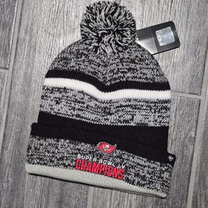 Tampa Bay Buccaneers White Beanie design with Logo, Red &‎ Crystal Rhinestones SKNFRSCBWHTTB_s_2048x.jpg?v=  main image 3