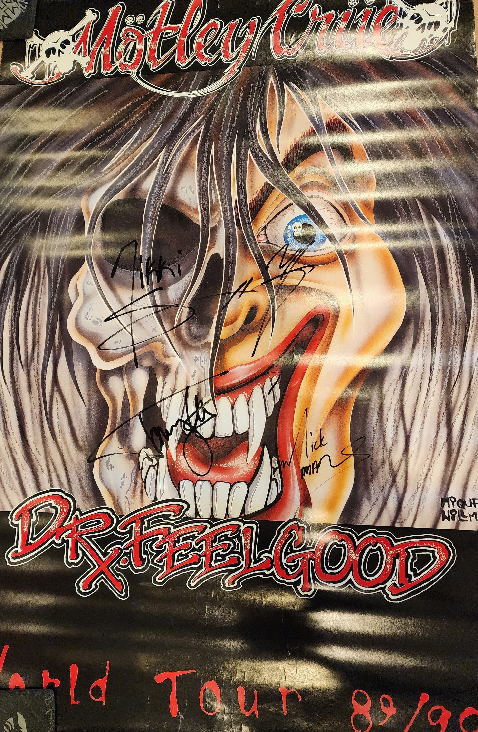 Motley Crue Signed Dr Feelgood Poster - Etsy
