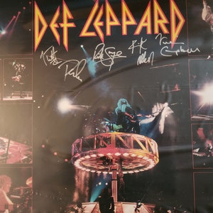 Def Leppard Band Signed Lithograph